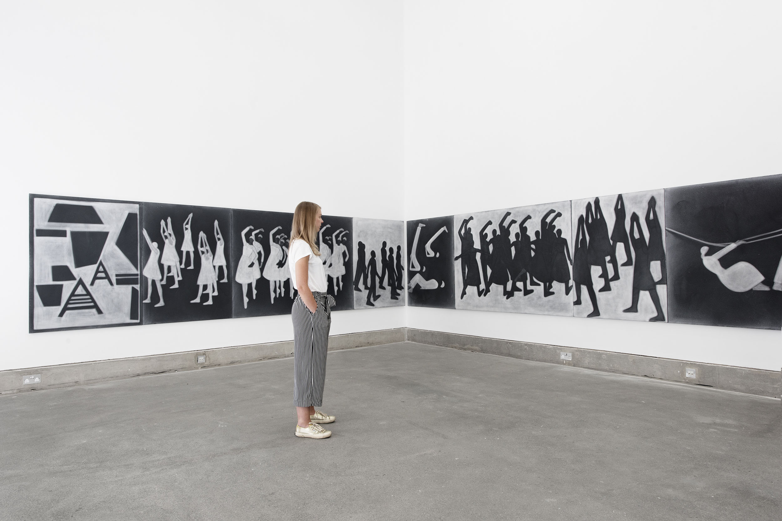Silke Otto-Knapp, ''A series of images following one from the other (Eine aufeinander folgende Reihe von Bildern),'' 2018. Installation view at Bluecoat. Photo: Thierry Bal