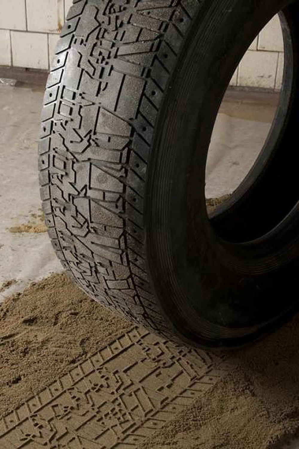 Recycle Group, ''Wheel'' (detail), 2010 Installation. Dimensions variable. Installation view of ''The Eye Never Sees Itself,'' 2nd Industrial Biennial of Contemporary Art, Yekaterinburg, Russia, 2012.