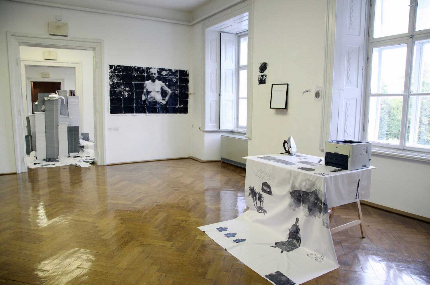 Installation view of ''Interruption,'' 30th Biennial of Graphic Arts Ljubljana, 2013. Photo: Urška Boljkovac. MGLC Archive.