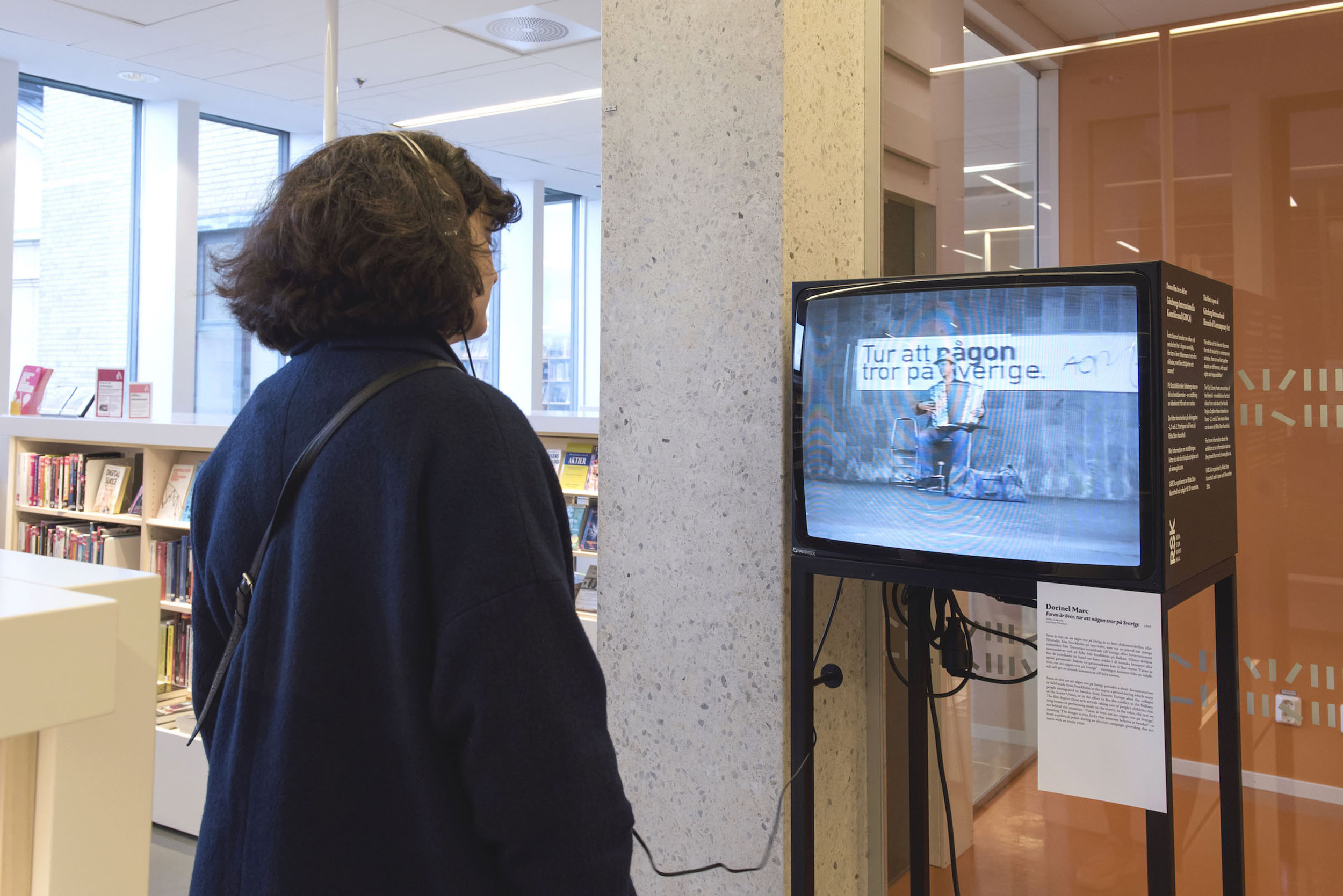 Installation view GIBCA 2017, ''WheredoIendandyoubegin–On Secularity'' at Gothenburg City Library. Photo Rebecka Bjurmell