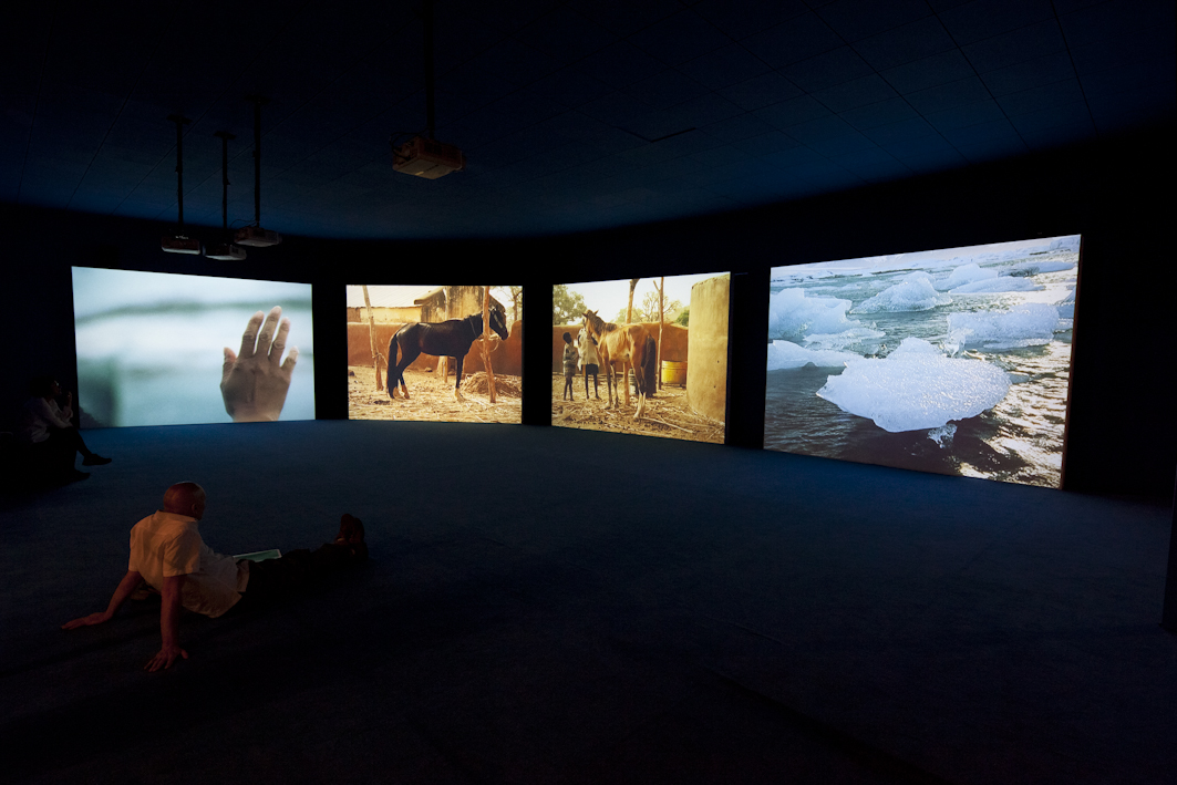 Isaac Julien, ''Geopoetics,'' 2012. Video Installation. Courtesy of the Videobrasil Historical Collection.